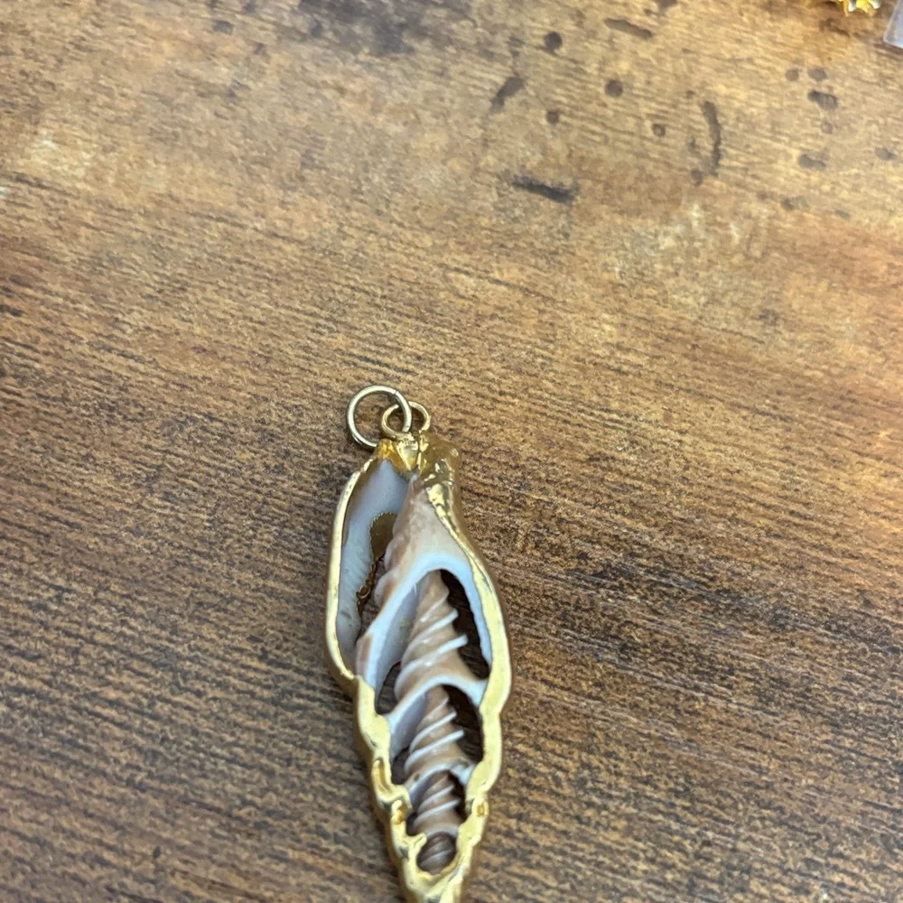 Unique Shell and Swirl Pendants - Picture 2 of 3